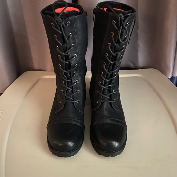 COPY - Women’s Biker/Combat Boots - Picture 1 of 5